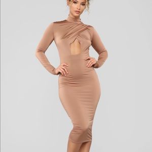 Fashion Nova Cut Out Midi Dress